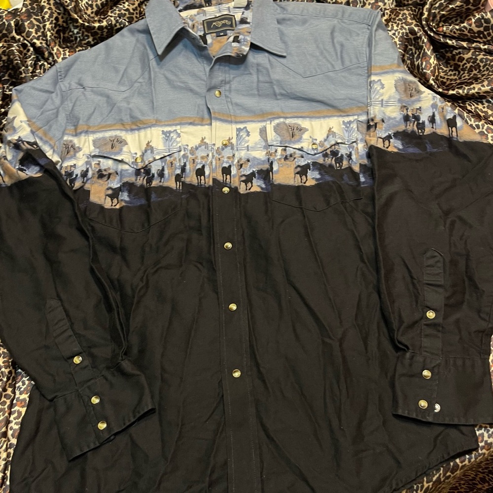 Roper Weatern Long Sleeve Button Up Shirt